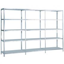 Schulte Lagertechnik - Estantería de partida con acabado galvanizado quick-fix 2000x1000 prof.: 300 mm
