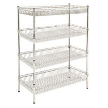 Cesta de rejilla para carro auxiliar quick store+ - Manutan