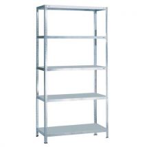 Schulte Lagertechnik - Estantería de partida con acabado galvanizado quick-fix 2000x1000 prof.: 500 mm