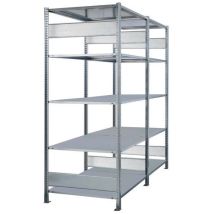 Schulte Lagertechnik - Elemento adicional easy-fix doble cara 2000x1000x600 galvanizado
