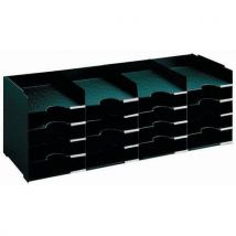 Paperflow - Clasificador con casilleros 25 casilleros anchura 112 negro
