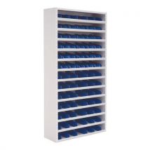 Manutan - Armario auxiliar gris claro fondo: 20 cm al.: 198 cm