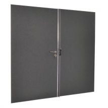 Puerta dob. Batiente enteriza 2500x2000- colo ris anthracite - Manutan