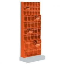 Mobil Plastic - Soporte 15m +bacs madia rouge