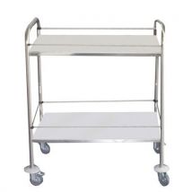 Fimm - Carro acero inoxidable 2 bandejas + gale ries 750x500mm