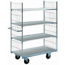 Ergobjorn - Carro auxiliar 4 bandejas c.=300 kg dim. Total 1190x650x1690 mm