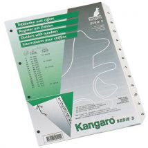 Kangaro - Separador con índice numérico n° div:12 prafmto:a4