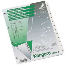 Kangaro - Separador con índice numérico n° div:31 prafmto:a4