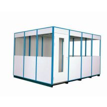 Despacho melamina paletizable 4*3 azul puerta battante - Manutan