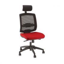 Linea Fabbrica - Silla de despacho new malice con cabezal rojo