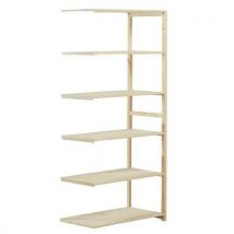 Kit adicional para estantería de madera: 1000 x 400 x 2080 (ancho x profundidad x altura) - Manutan