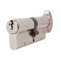 Ironmongery - Cilindro variado de botón europeo 40x40 mm níquel