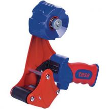 Tesa - Dispensador Manual de Cinta Adhesiva - Rojo/Azul - 50mm Ancho - Ergonómico