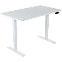 Manutan Expert - Escritorio blanco regul. Altura 160 cm base blanca - manutan