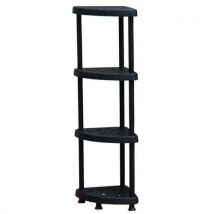 Mobil Plastic - Ángulo alto estantería ligera de plástico 1360x280x392mm