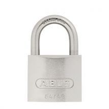 Abus - Candado de latón cromo marino 40 mm arco inox doble anclaje