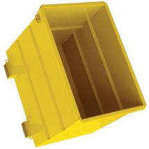 Goubard - Contenedor carro de cabeza rotativo 1000l amarillo