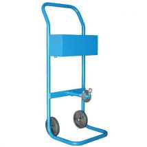 DISPENSADOR MDC PARA FLEJES PLÁSTICOS - Móvil con Ruedas - Para Fleje Polipropileno Textil y Mixto - Azul