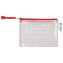 Djois made by tarifold - Funda con cremallera a6 horizontal t-collection rojo