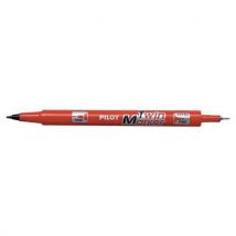 Pilot - Twin marker rojo - punta extrafina/fine