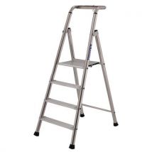 Tubesca-Comabi - Escalera 4 peldaños al=096 m reposapiés replegable