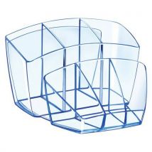 CEP - Organizador 8 compartimentos cep transparente azul
