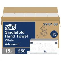 Tork - Toallas de papel suaves h3 tork advanced 290163 - blanco