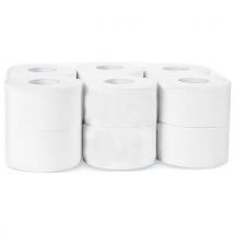 Manutan Expert - Lote 12 papel hig. Recicl. Mini jumbo manutan-160 m-2 capas