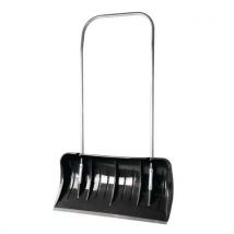 Pala de plástico para nieve - 80 cm ancho mango aluminio 133 cm - Resistente y ligera