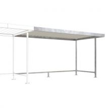 WSM - Abrigo leipzig extensión l15 techo galvan. Gris claro l15