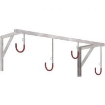 WSM - Soporte de bicicletas para pared 3874 galvanizado - 4 plazas