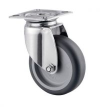 Tente - Rueda pivotante inox capacidad 60 kg con platina