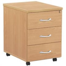Simmob - Cajonera móvil 3 caj. Planos haya