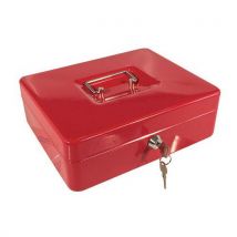 Sign - Caja para monedas con cajón interior roja 250x180x90 mm