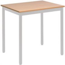Manutan Expert - Mesa de reunión 70 x 60 cm roble aluminio