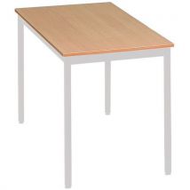 Manutan - Mesa polivalente roble aluminio 120x60