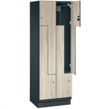 CP - Taquilla 4 puertas l madera 300 l600h1850p525