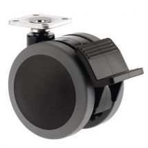 Tente - Roul frein jum diam 75 platine f50kg bandage p olyam+ caoutc