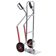 Manutan Expert - Carretilla de aluminio para 100 kg - ruedas a prueba de pinchazos - manutan