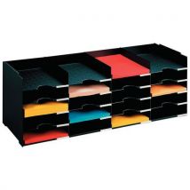 Paperflow - Clasificador con 15 casilleros anchura: 675 negro