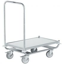 Hupfer - Carrito plataforma inoxidable carga=120kg