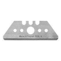Mure et Peyrot - Hoja trapezoidal de acero con ángulos redondeados de 19 mm de longitud