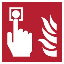 Brady - Panel punto de alarma de incendios rígido 200 x 200 mm