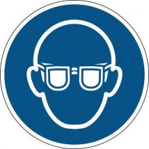 Brady - Gafas de protección obligatorias rígido 10 cm ø