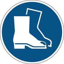 Brady - Panel: calzado de seguridad obligatorio - rígido - ø 10 cm