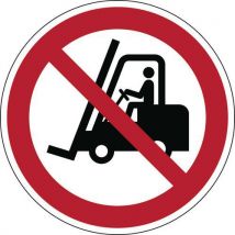Brady - Panel prohibidos vehículos industriales rígido 200 mm ø