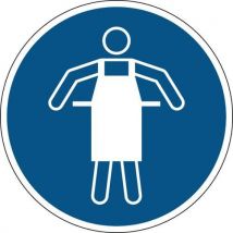 Brady - Panel: utilizar delantal de protección 200 mm