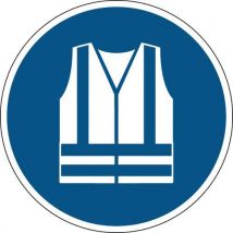 Brady - Panel: chaleco seguridad alta visibilidad oblig. 200 mm