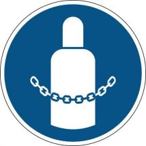 Brady - Panel: asegurar las botellas de gas 200 mm