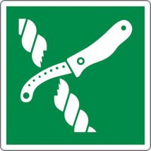 Panel 20 x 20 cm (cuchillo de bote salvavidas) - Manutan